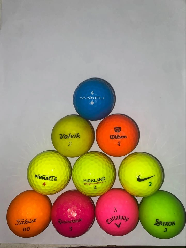 Premium Colored Golf Balls - Neon Pink Yellow Green - Markham - photo 2