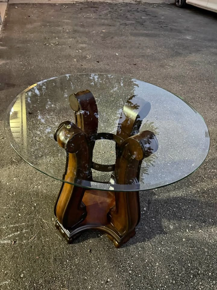 Pair of Glass-Top Accent Tables – Set of 2