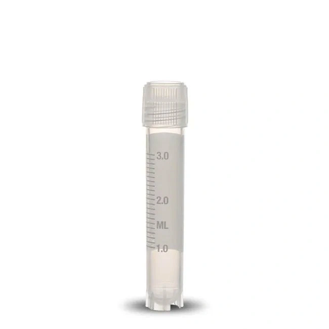 BRAND-NEW 100x Cryovial 5ml EXT Thread Seal Lip Cap Self Standin