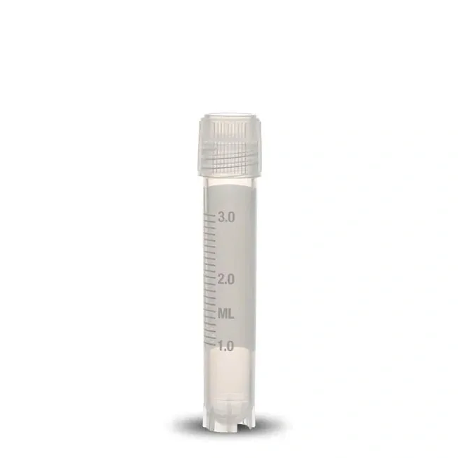 BRAND-NEW 100x Cryovial 5ml EXT Thread Seal Lip Cap Self Standin