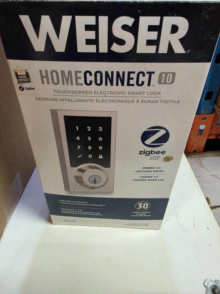Weiser HomeConnect 10 Touchscreen Smart Lock – Satin Nickel - photo 4