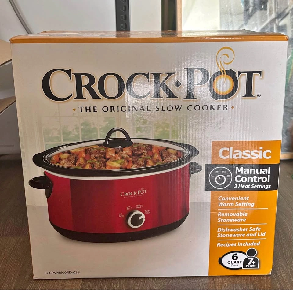 *Brand-New* Crock-Pot Classic Manual 6-Quart Oval Slow Cooker