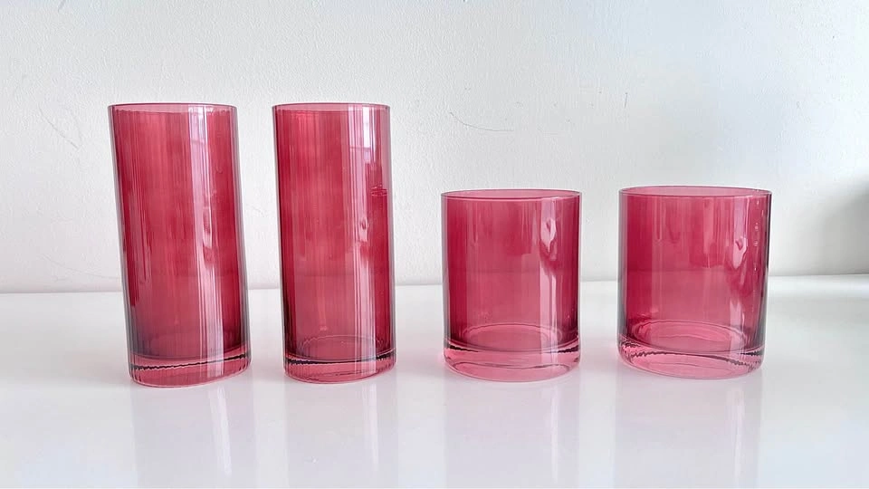 *Brand-New* Indigo Oui Glass Cocktail Pitcher & Drink-ware set - photo 4