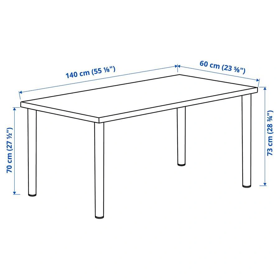 IKEA LAGKAPTEN / ADILS, 140cm × 60cm Desk/Table - photo 3