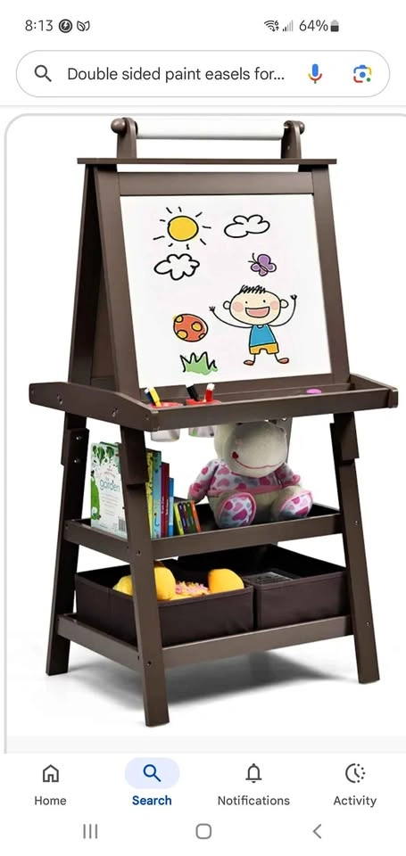 Easel / chalk board / white board for kids