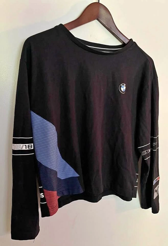 Women's Puma x BMW M Motorsport Long Sleeve Graphic Top - L