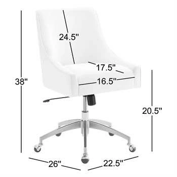 New-TOV NAVY VELVET OFFICE CHAIR - photo 3