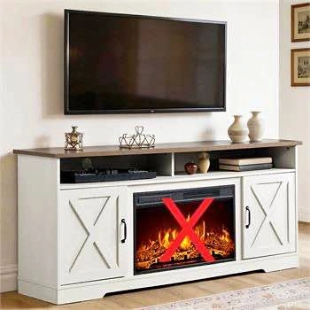 New-CHIMERA 63"W TV STAND FOR TVS UP TO 73"