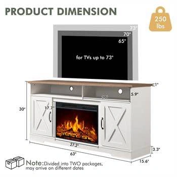 New-CHIMERA 63"W TV STAND FOR TVS UP TO 73" - photo 2