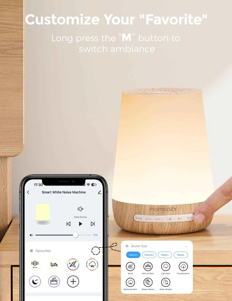 New Momcozy Baby Sound Machine with Night Light - photo 2