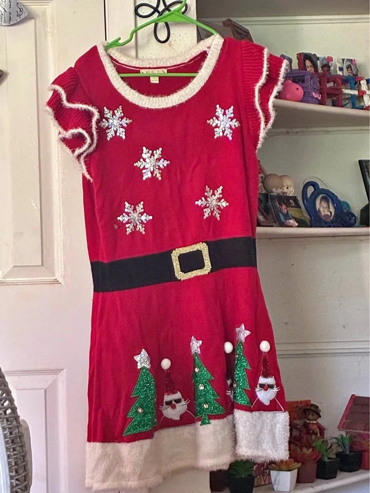 Womens Christmas sweater dress