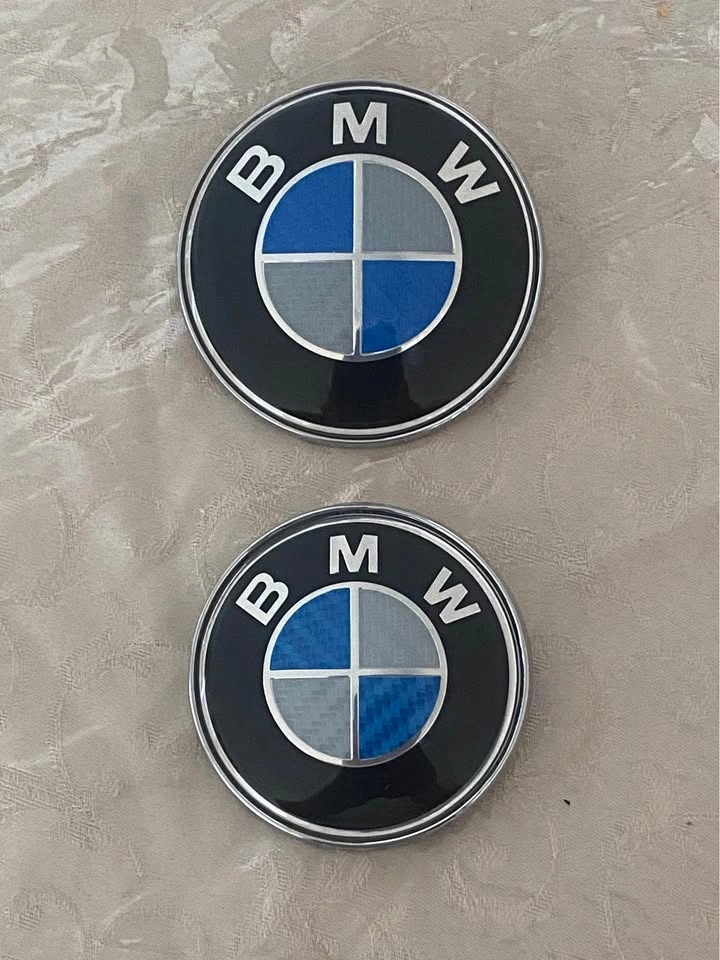 BMW emblem carbon fiber logo - photo 5