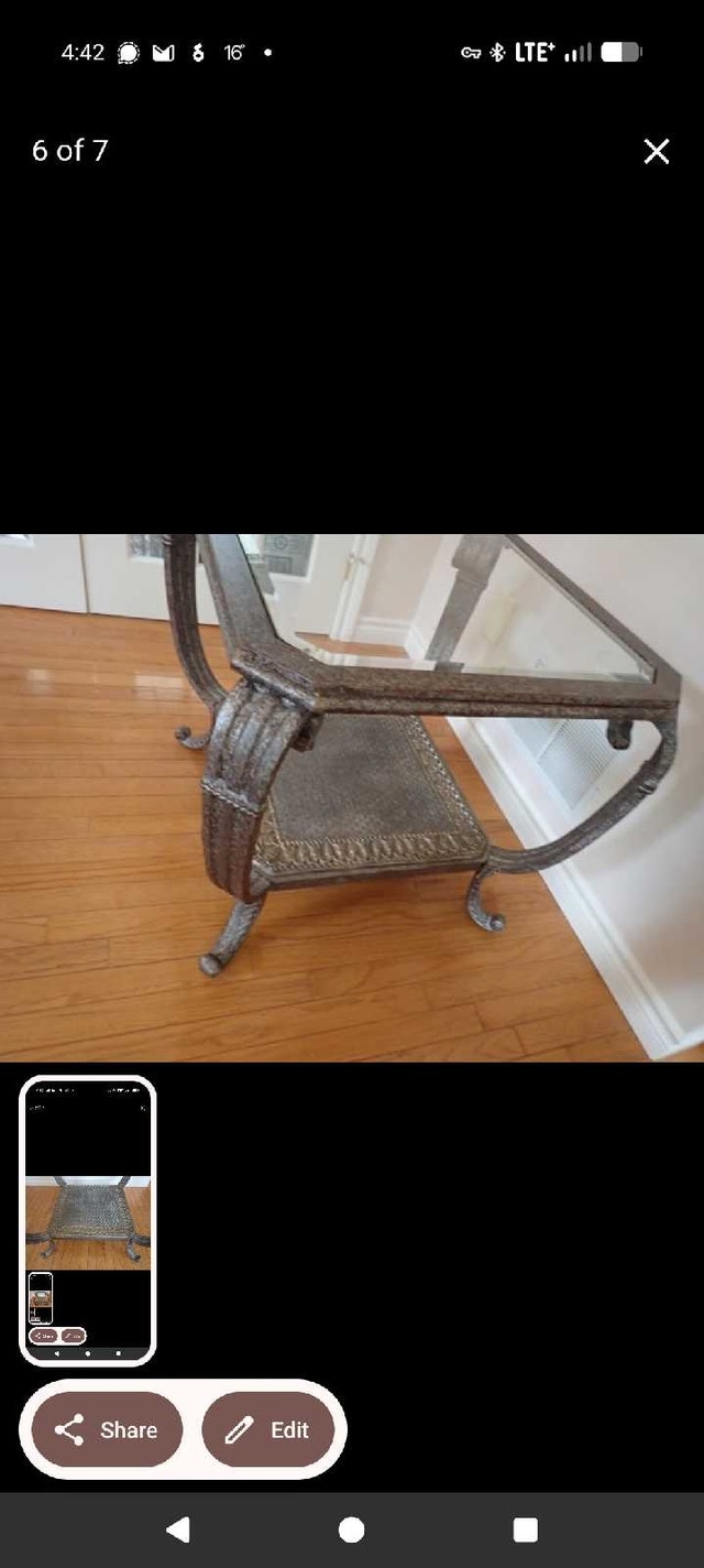 Set of glass and metal tables (barter/trade) - photo 2