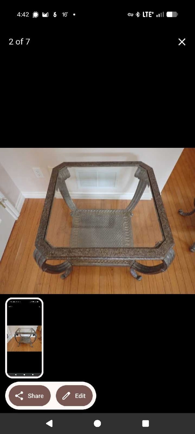 Set of glass and metal tables (barter/trade) - photo 4