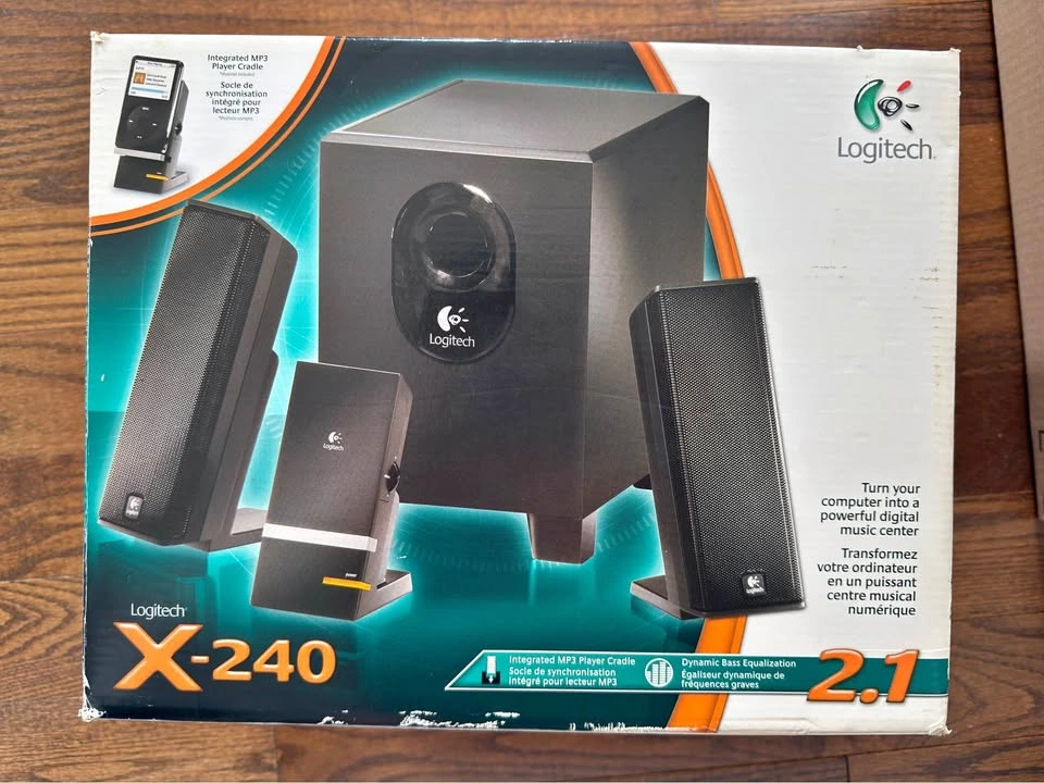Logitech X-240 2.1 Subwoofer Speakers