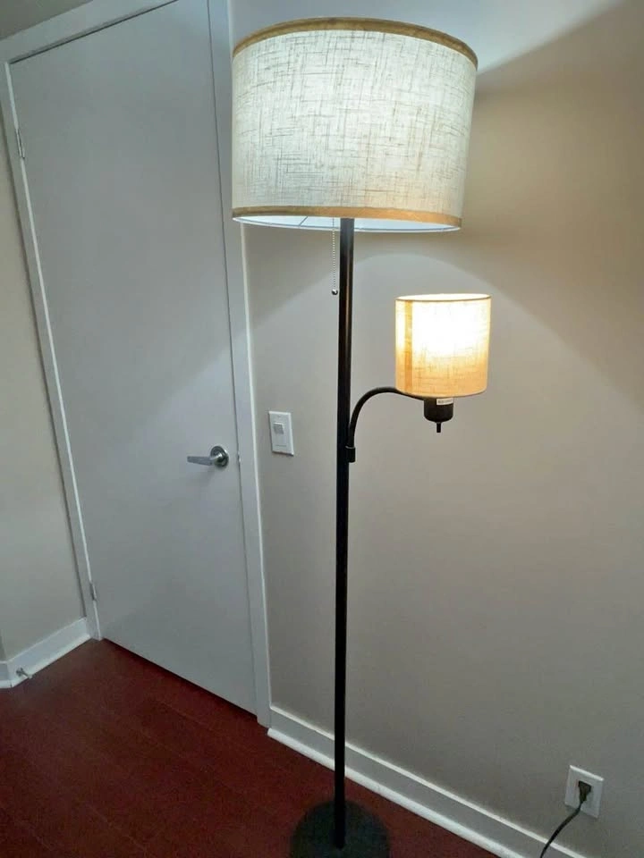 2 x Matching Floor Lamps + 3 Spare LED Bulbs