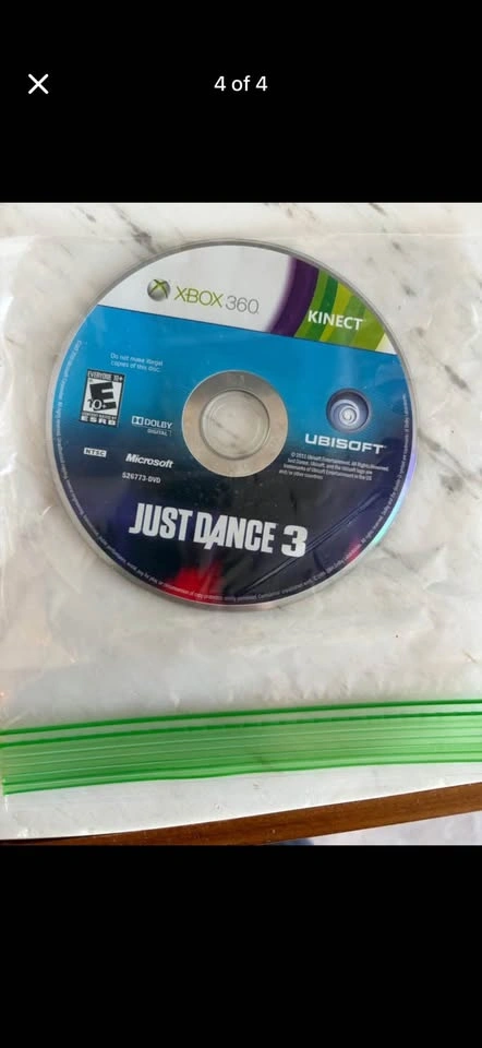 Xbox 360 with cables, controllers, and a game, tested working - photo 3