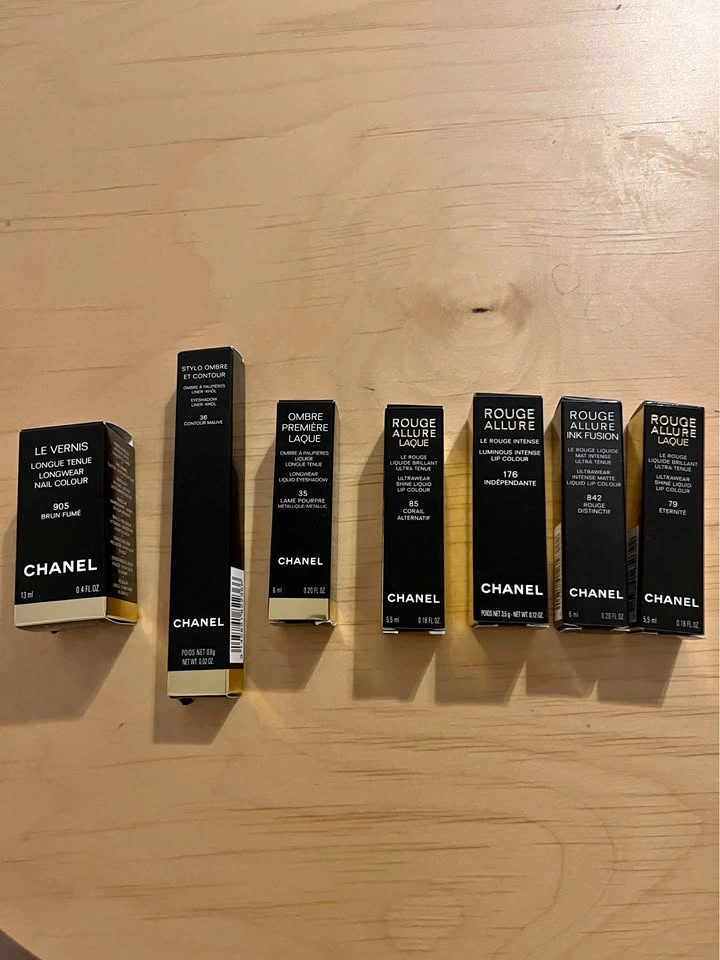 Various brand new Chanel Makeup - Nail Polish, Eyeshadows, Lip c