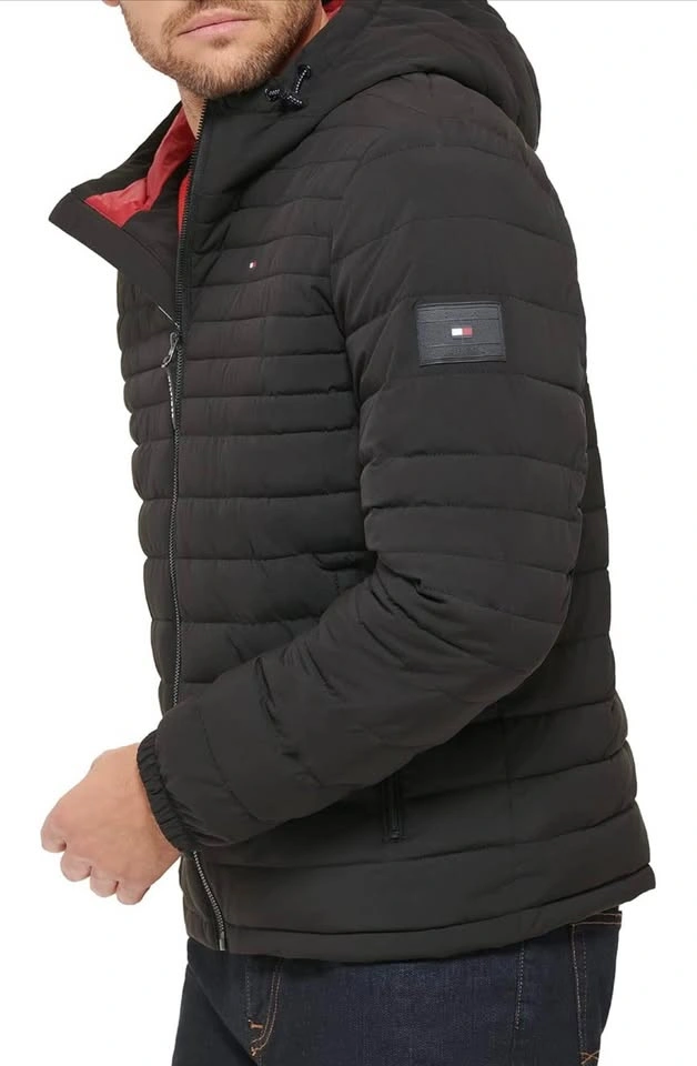 NEW Tommy Hilfiger Men’s Stretch Hooded Packable Puffer Jacket - photo 2