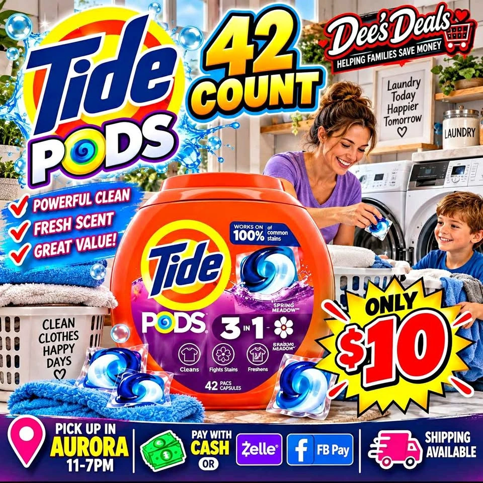 Tide Pods 42 Count Only $10