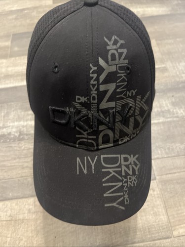 DKNY Black Cap Embroidered Detail OSFA
