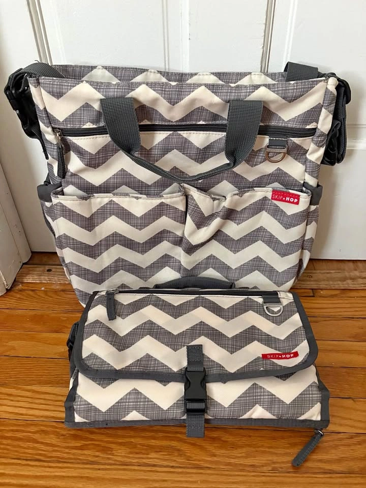 Skip Hop Diaper Bag & Portable Changing Pad