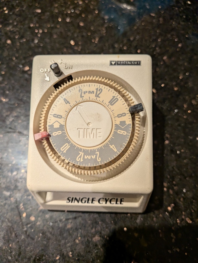 Mastercraft Single Cycle Timer