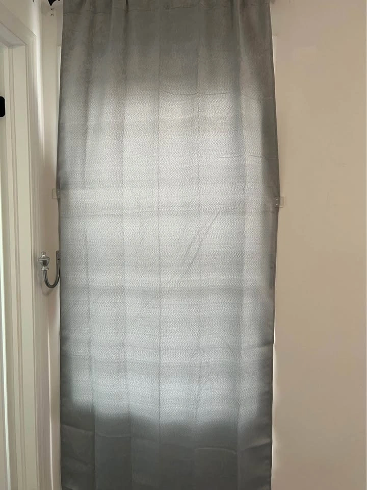 Pair of Light Grey Walmart Curtain Panels (Set of 2) - photo 2