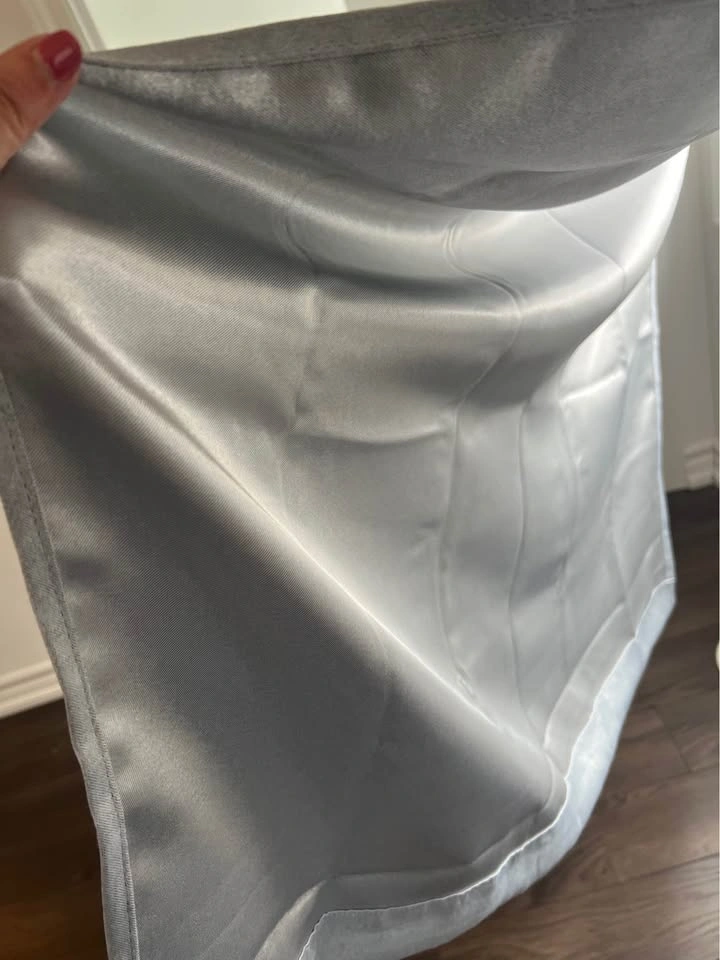 Pair of Light Grey Walmart Curtain Panels (Set of 2) - photo 3