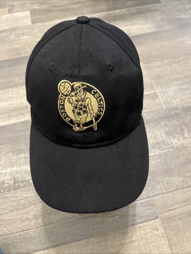 Boston Celtics Black NBA Gold Embroidered Snapback Adjustable Ca
