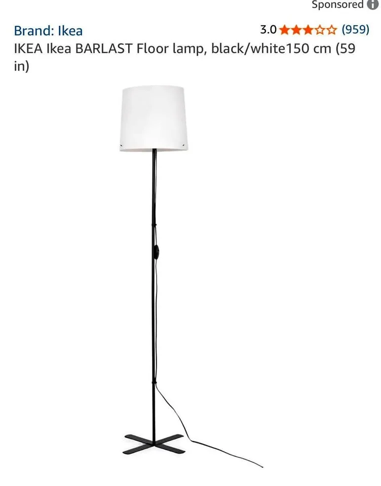 IKEA BARLAST Floor lamp thumbnail