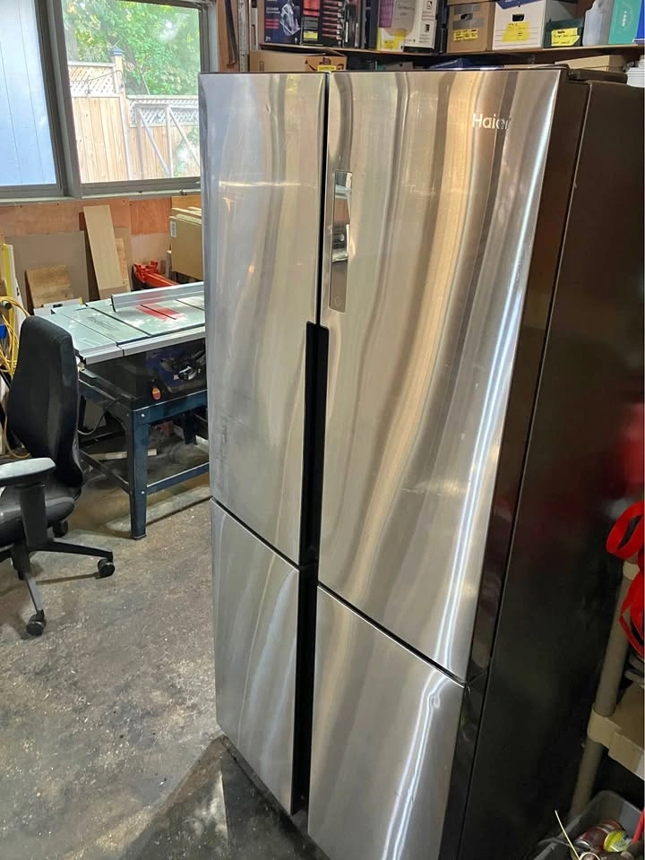 Fridge/freezer stainless steel