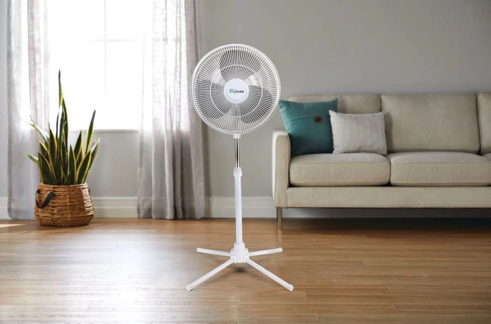 Living 16-in Tilt-head Oscillating Pedestal Stand Fan - photo 3