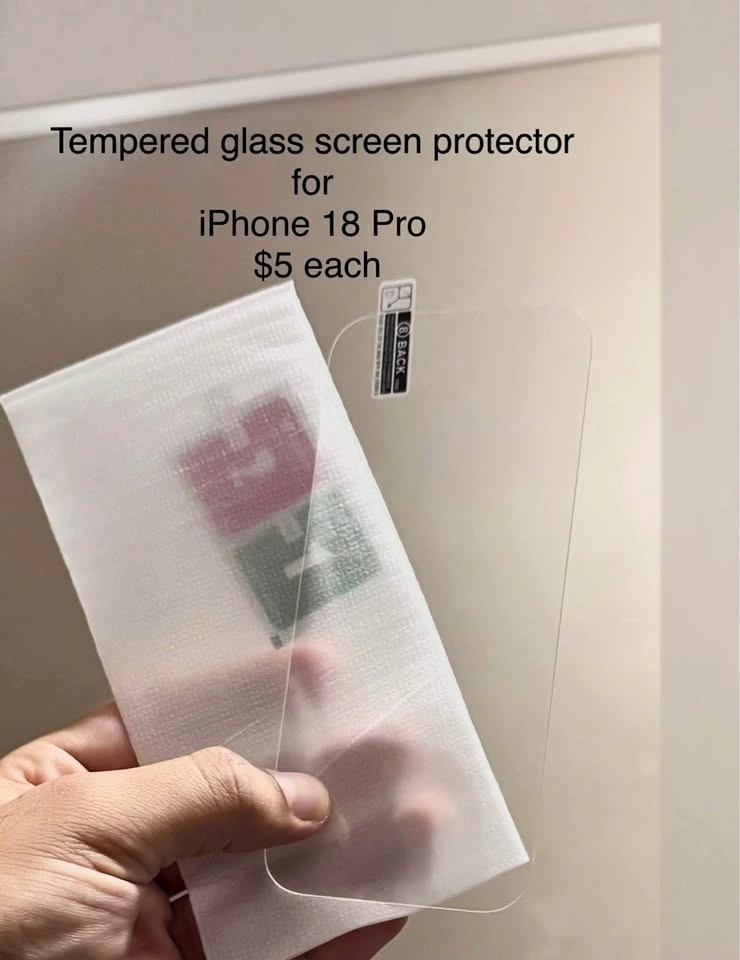 iPhone 18 PRO Tempered glass screen protector