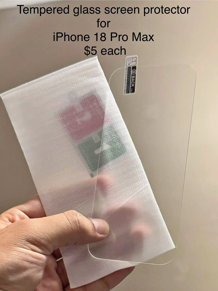 iPhone 18 PRO MAX Tempered glass screen protector