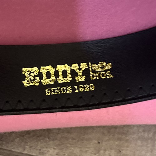 Eddy Bros Pink 100% Wool Cowgirl Hat Girls Size L - photo 3