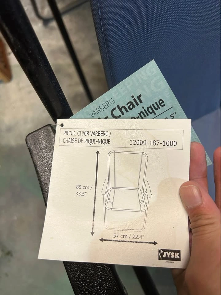 6 folding picnic chairs - photo 3