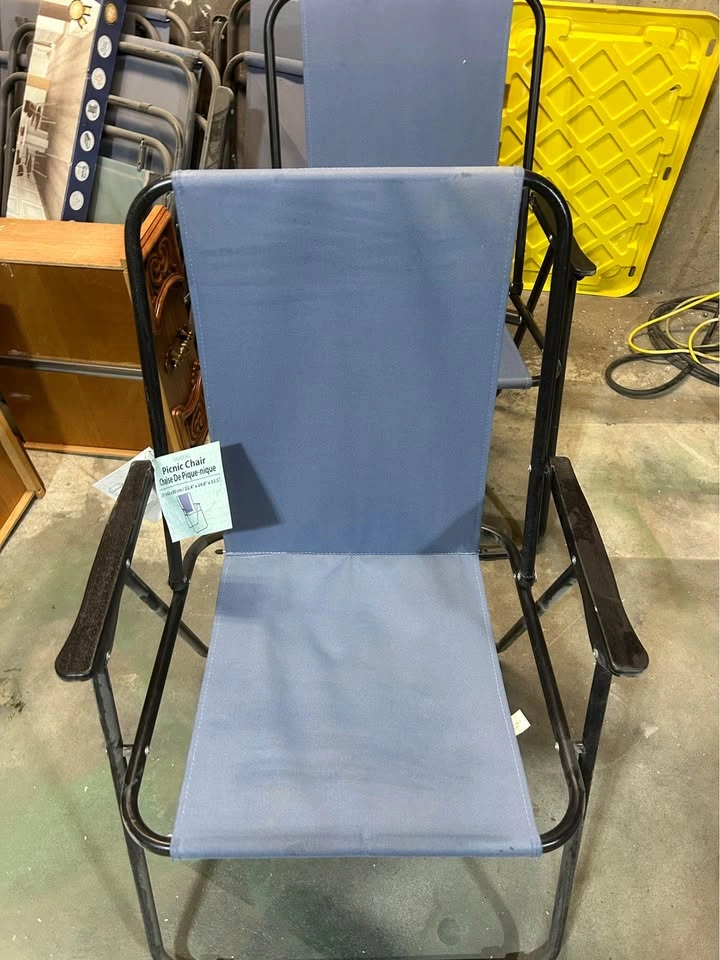 6 folding picnic chairs - photo 4