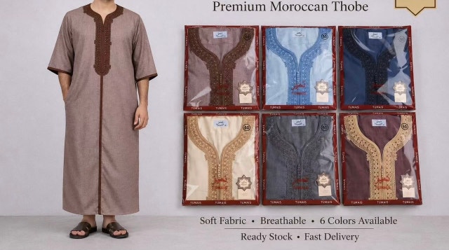 Medina Ajwa dates, authentic Moroccan style thobe and miswak - photo 4