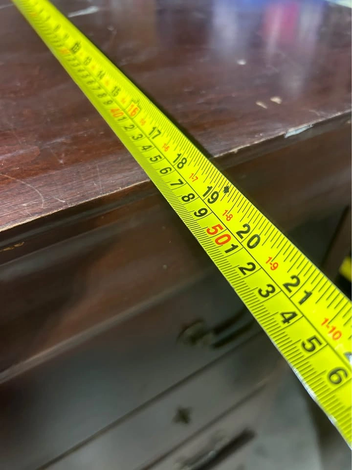 Wooden tall boy dresser vintage - photo 4