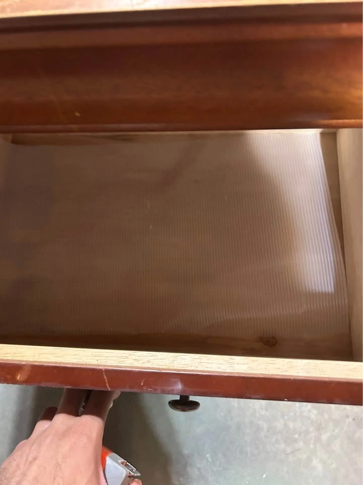 Single vintage wooden nightstand - photo 4