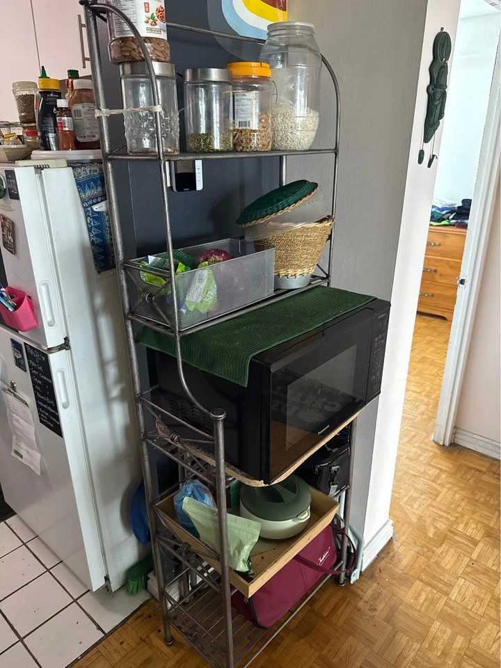 Industrial Baker’s Rack | Microwave Stand | Kitchen Shelf - photo 2