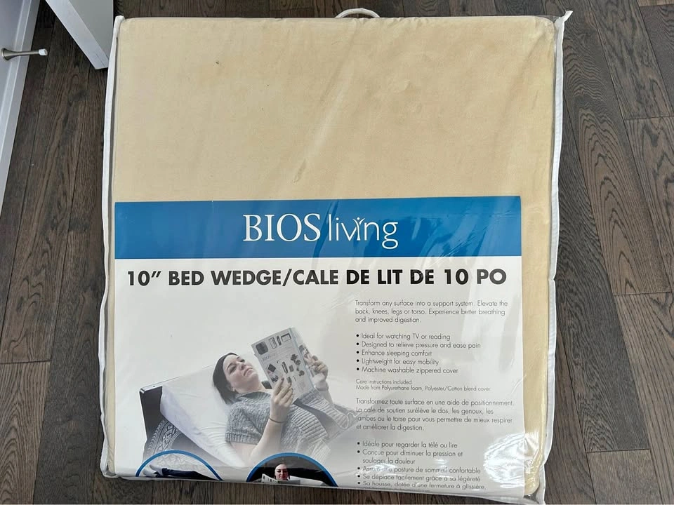 BIOS Living 10" Bed Wedge Pillow