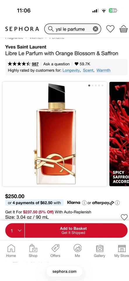Yves Saint Laurent Libre Le Parfum 90ml - photo 4