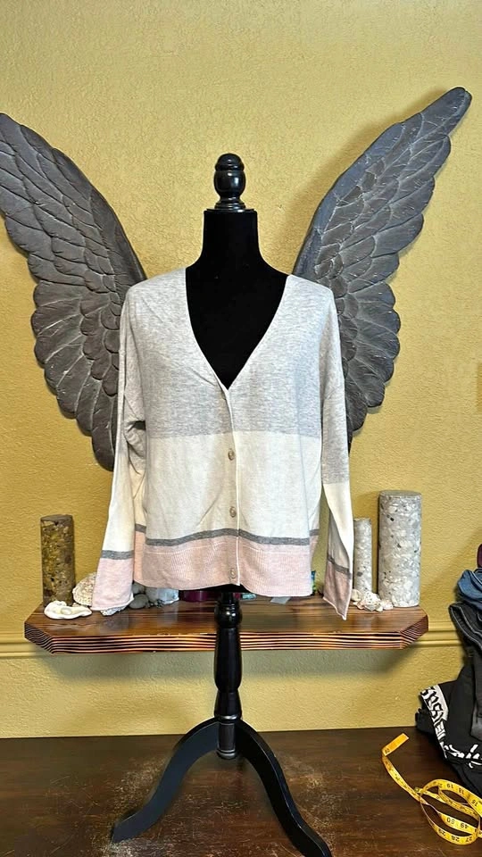 Reitmans Cashmere Button Down Cardigan Sweater