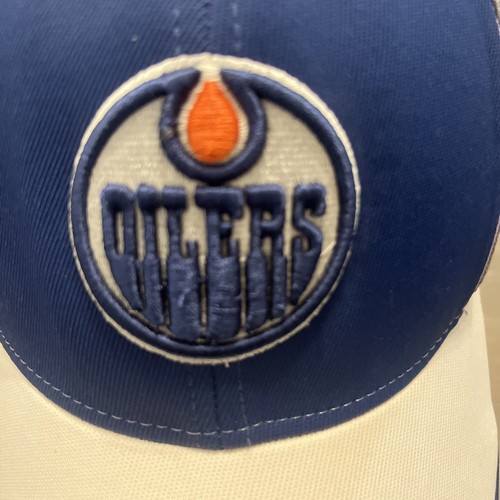 Oilers NHL Reebok Gray Purple Blue White S-M Cap Embroidery - photo 2