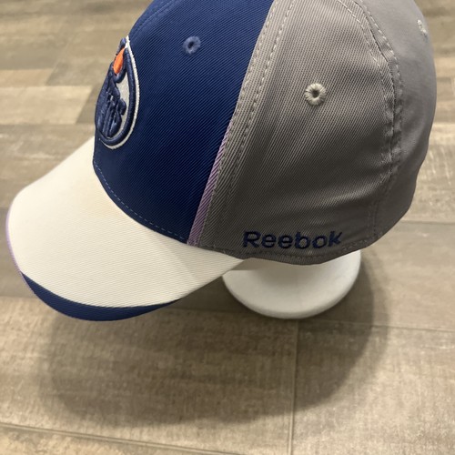 Oilers NHL Reebok Gray Purple Blue White S-M Cap Embroidery - photo 4