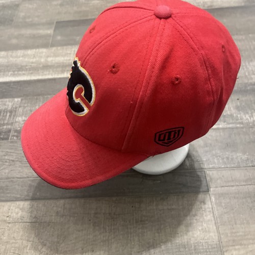 Calgary Flames NHL Red And Black Adjustable Cap Old Time Hockey - photo 3