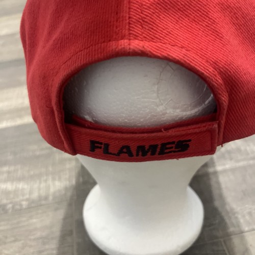 Calgary Flames NHL Red And Black Adjustable Cap Old Time Hockey - photo 5