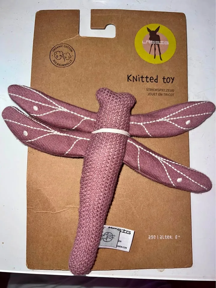 Lässig Baby Knitted Toy Dragonfly - ORGANIC COTTON thumbnail